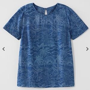 Flowy soft blue J.Jill top PM